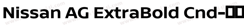 Nissan AG ExtraBold Cnd字体转换